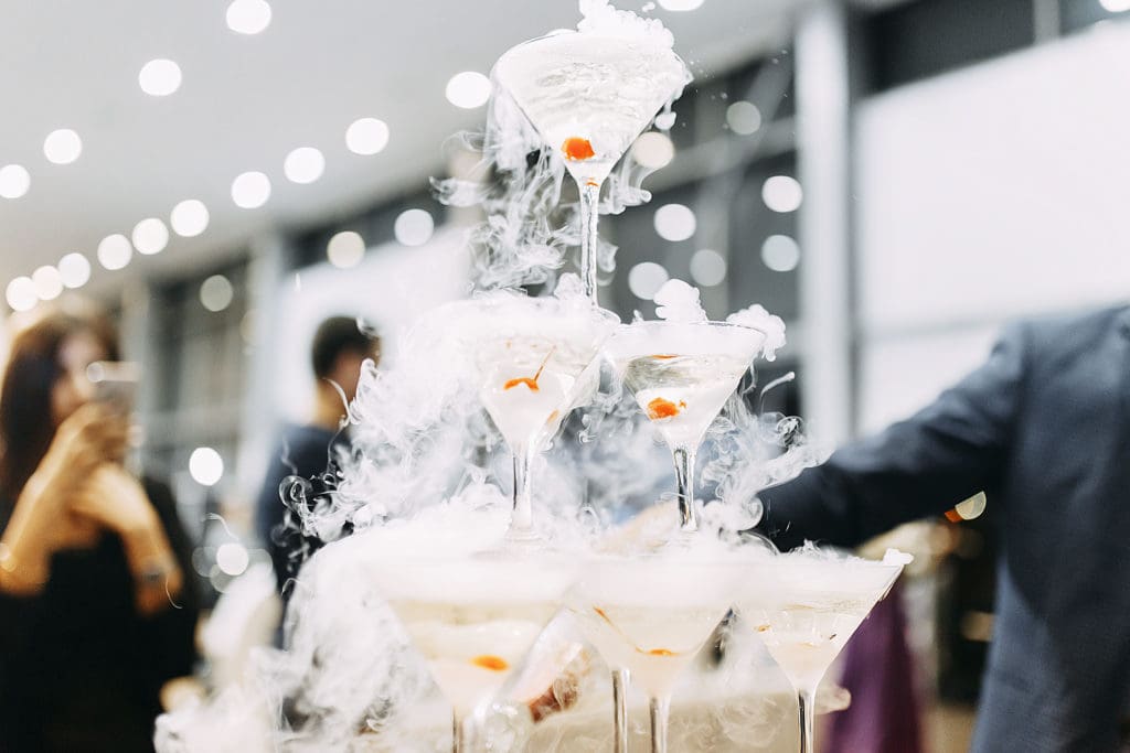 "Smoking Dry Ice Drinks"